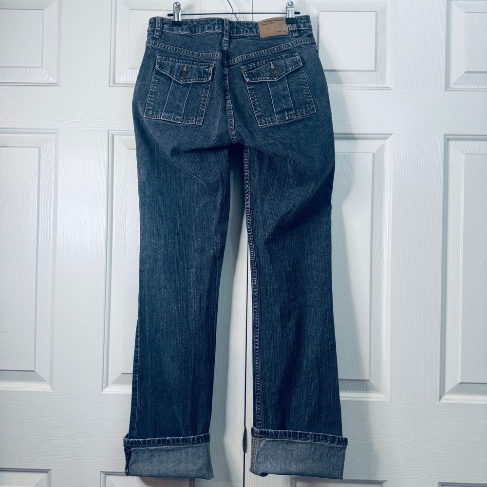 Vintage London Jean Women's Size 4 Stretch 90's Y2K Jeans Blue Cargo Original - Picture 5 of 7